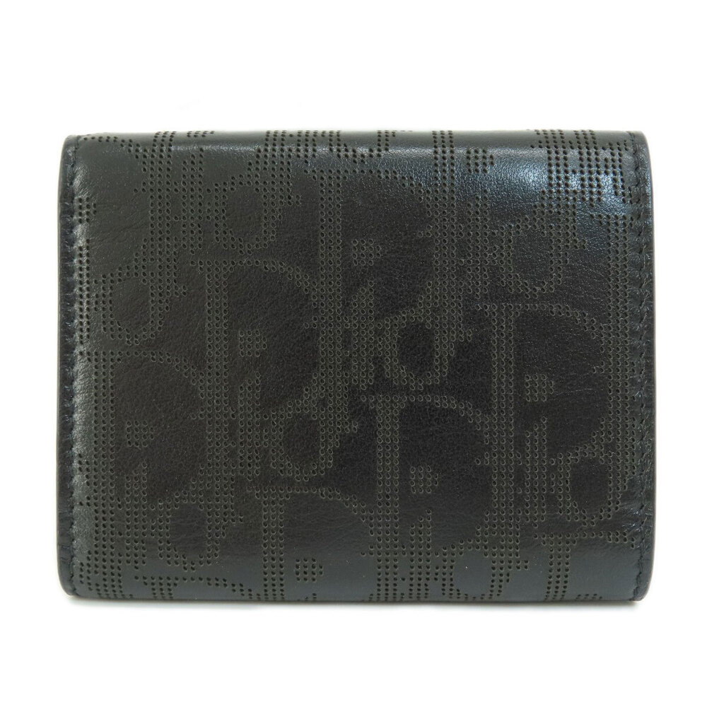 Dior fold Trotter bi leather Wallet Black